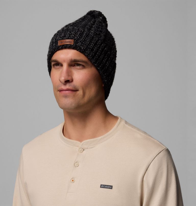 Cozy Ridge Beanie, Color: Black, City Grey Marled, image 3