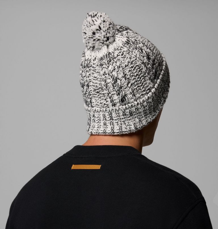 Cozy Ridge Beanie, Color: Sea Salt, Black Marled, image 4