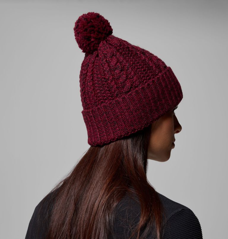 Cozy Ridge Beanie, Color: Rich Wine, Black Marled, image 6
