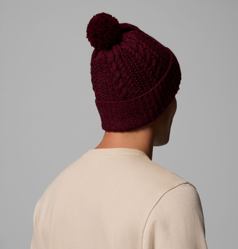 Cozy Ridge Beanie, Color: Rich Wine, Black Marled, image 4