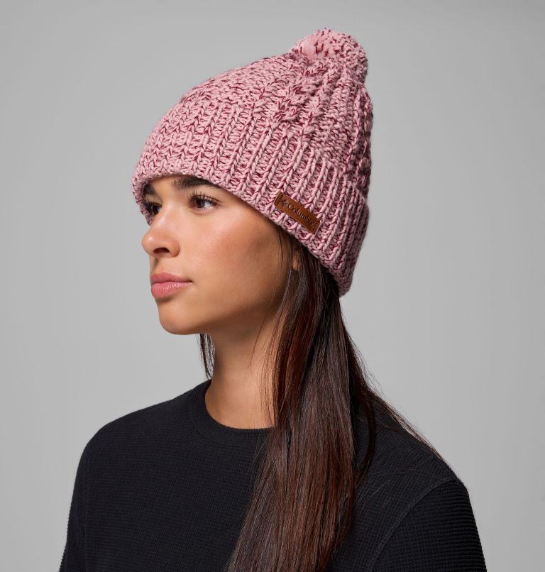 Cozy Ridge Beanie, Color: Eraser Pink, Rich Wine Marled, image 5