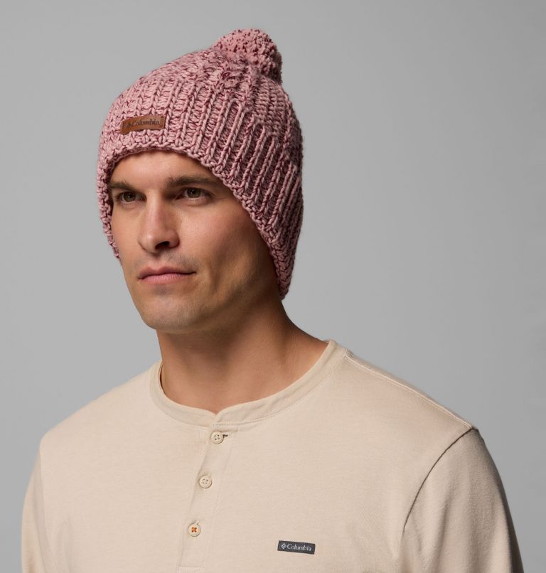 Cozy Ridge Beanie, Color: Eraser Pink, Rich Wine Marled, image 3