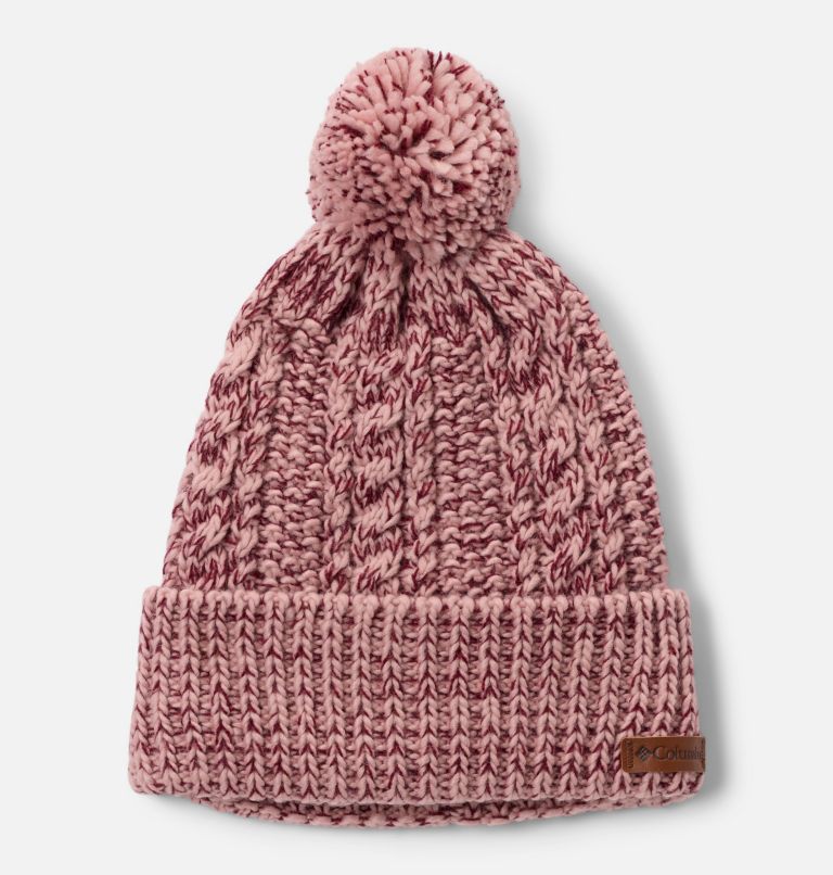 Cozy Ridge Beanie, Color: Eraser Pink, Rich Wine Marled, image 1