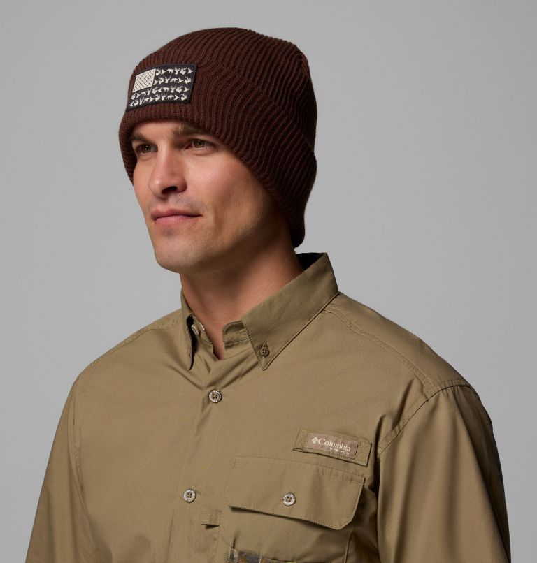 PHG Patch Beanie, Color: Tobacco, Game Flag, image 3