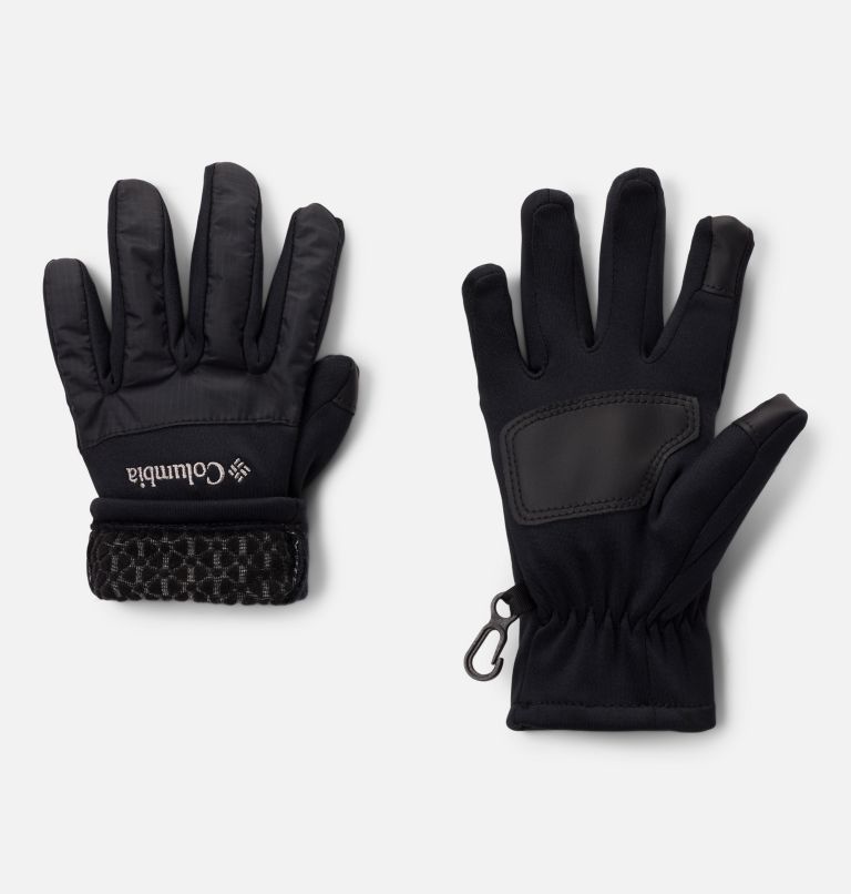 Kids' Arctic Crest Gloves, Color: Black, image 2