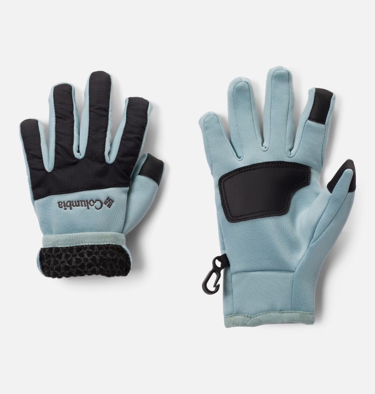 Kids' Arctic Crest Gloves, Color: Crushed Blue, image 2