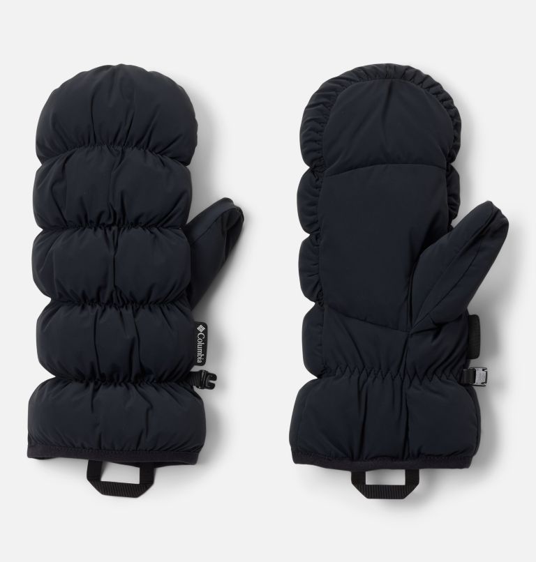 Women's Amaze Puff Mittens, Color: Black, image 1