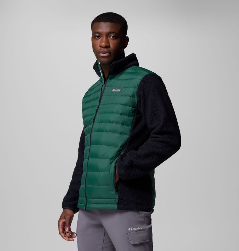 Juniper Peak Hybrid Jacket | 375 | L, Color: Rain Forest, Black, image 4