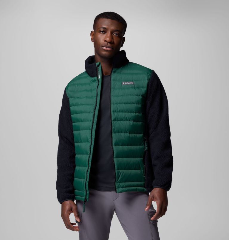 Juniper Peak Hybrid Jacket | 375 | L, Color: Rain Forest, Black, image 5