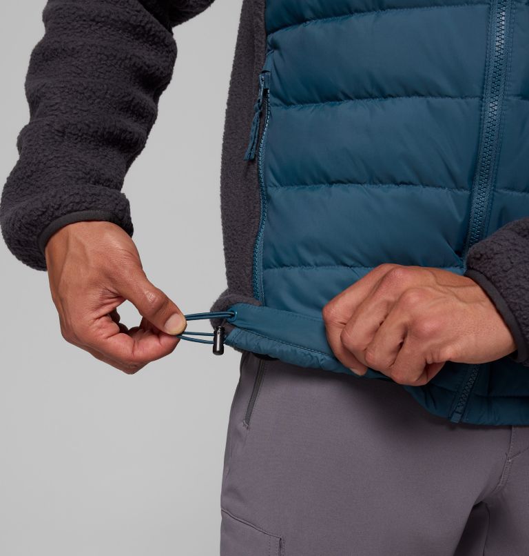 Men's Juniper Peak Hybrid Down Jacket, Color: Everblue, Shark, image 8