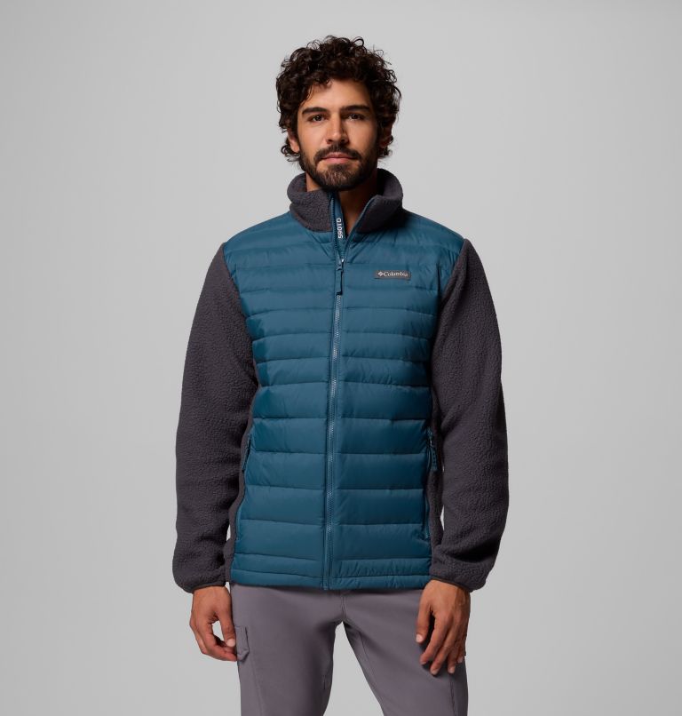 Men's Juniper Peak Hybrid Down Jacket, Color: Everblue, Shark, image 1