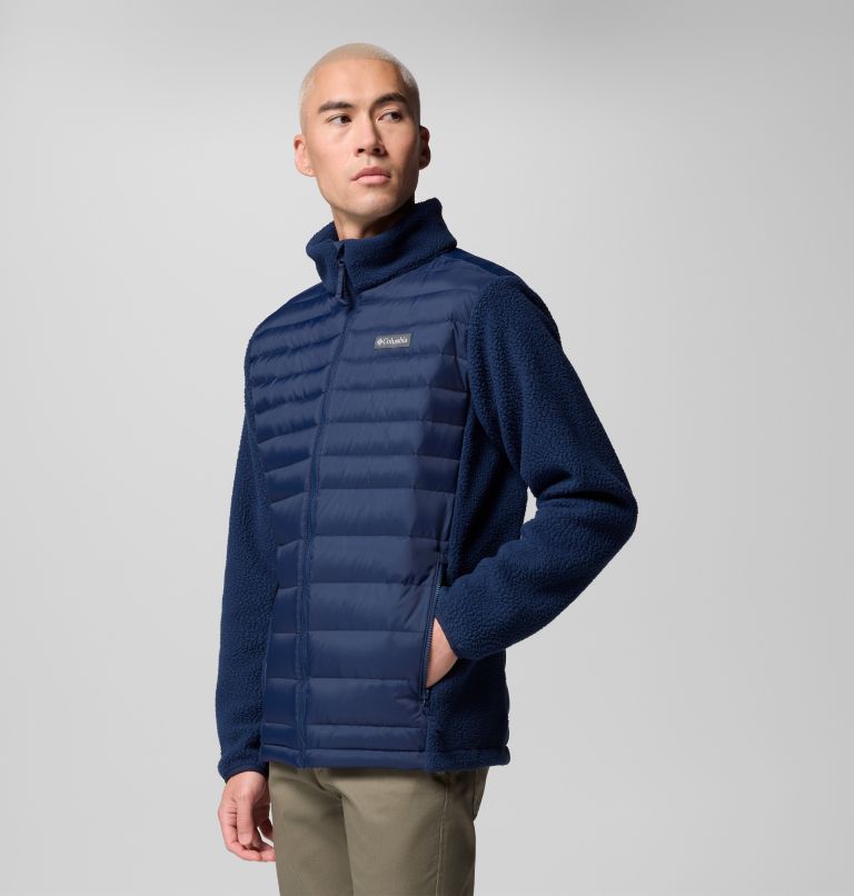 Chaqueta híbrida de plumón Juniper Peak para hombre, Color: Collegiate Navy, image 4