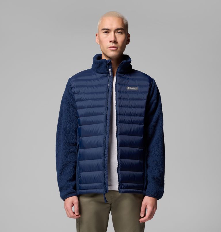 Chaqueta híbrida de plumón Juniper Peak para hombre, Color: Collegiate Navy, image 5