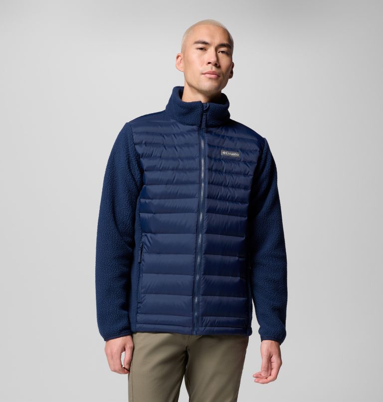 Chaqueta híbrida de plumón Juniper Peak para hombre, Color: Collegiate Navy, image 1