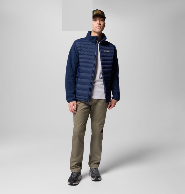 Chaqueta híbrida de plumón Juniper Peak para hombre, Color: Collegiate Navy, image 2