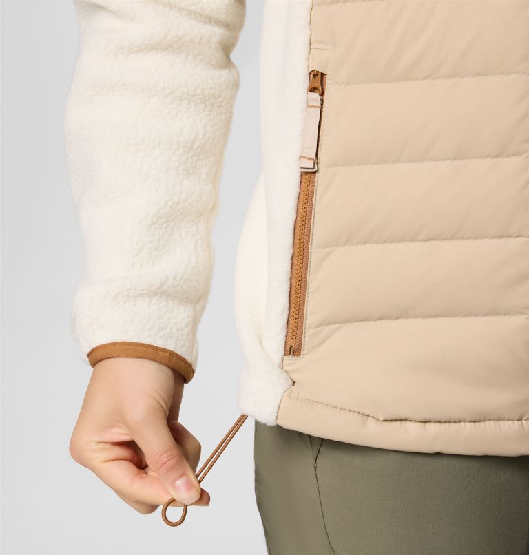 Women’s Juniper Peak Hybrid Jacket, Color: Ancient Fossil, Chalk, image 6