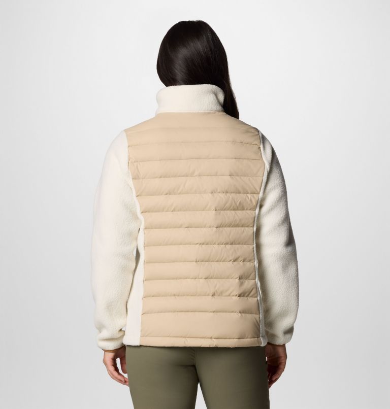 Women’s Juniper Peak Hybrid Jacket, Color: Ancient Fossil, Chalk, image 2