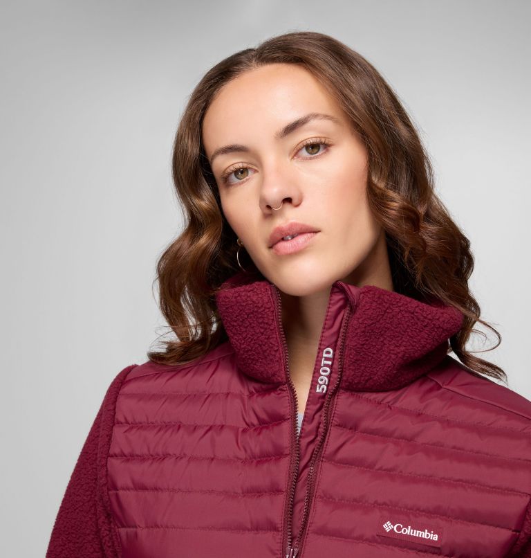 Women's Juniper Peak Hybrid Jacket, Color: Rich Wine, image 6