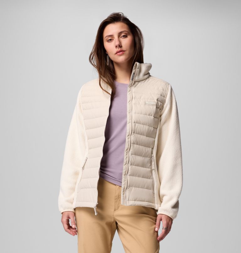 Veste en Duvet Hybride Juniper Peak Femme, Color: Dark Stone, Chalk, image 8
