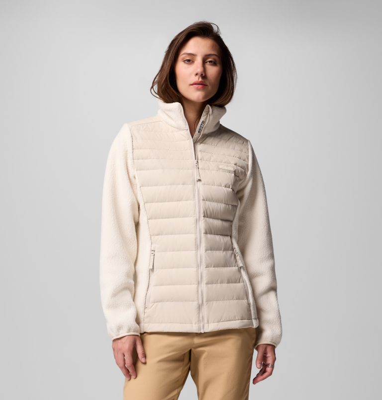 Veste en Duvet Hybride Juniper Peak Femme, Color: Dark Stone, Chalk, image 1