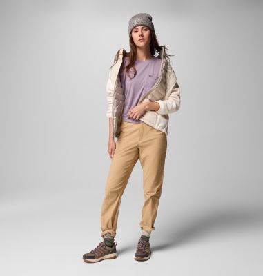 Women's Juniper Peak Hybrid Down Jacket, Color: Dark Stone, Chalk, image 10