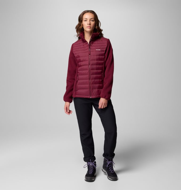 Veste en Duvet Hybride Juniper Peak Femme, Color: Rich Wine, image 2