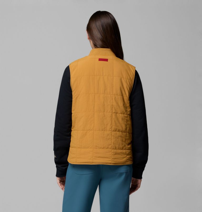 Women's High Cascades Reversible Vest, Color: Maple Sugar, Maple Sugar Tim's Buff Pld, image 11