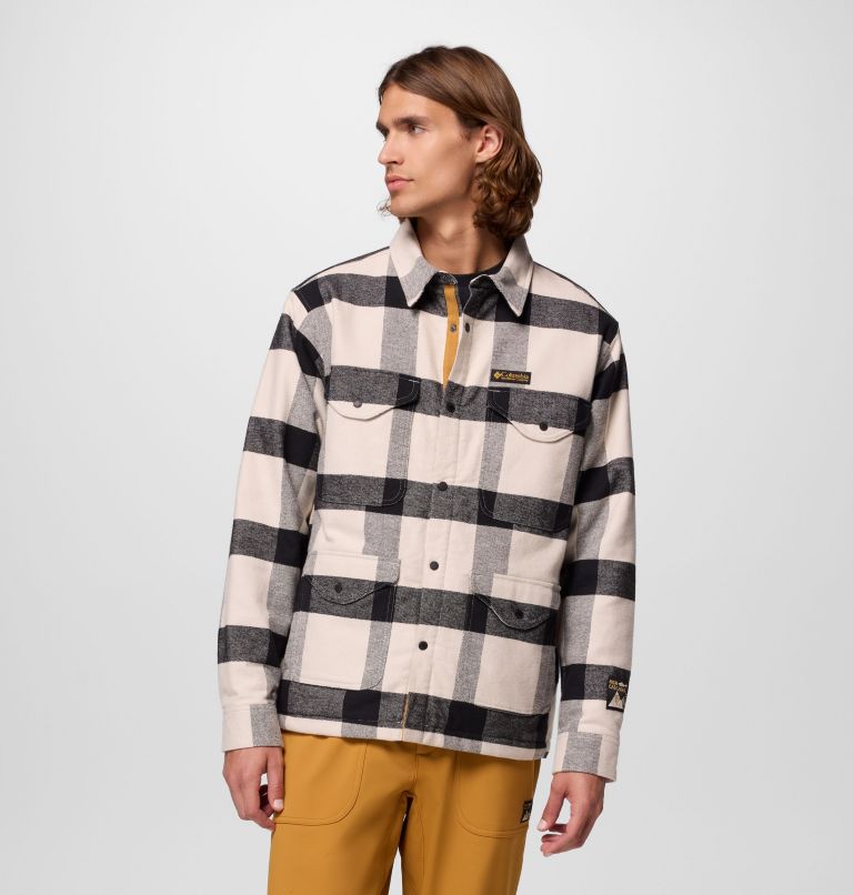 Men's High Cascades Shirt Jacket, Color: Dark Stone Tims Buffalo Plaid, image 5