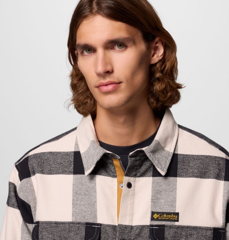 Men's High Cascades Shirt Jacket, Color: Dark Stone Tims Buffalo Plaid, image 7