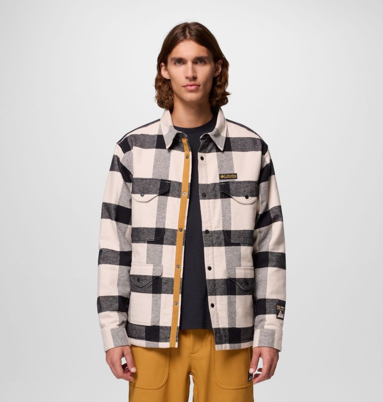 Men's High Cascades Shirt Jacket, Color: Dark Stone Tims Buffalo Plaid, image 1