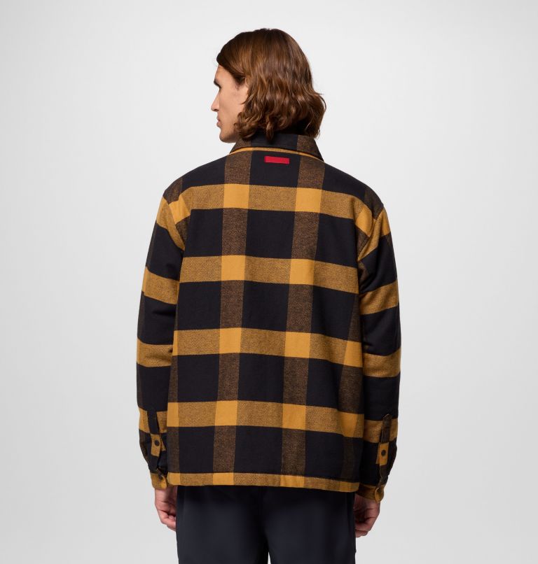 Men's High Cascades Shirt Jacket, Color: Maple Sugar Tims Buffalo Plaid, image 3