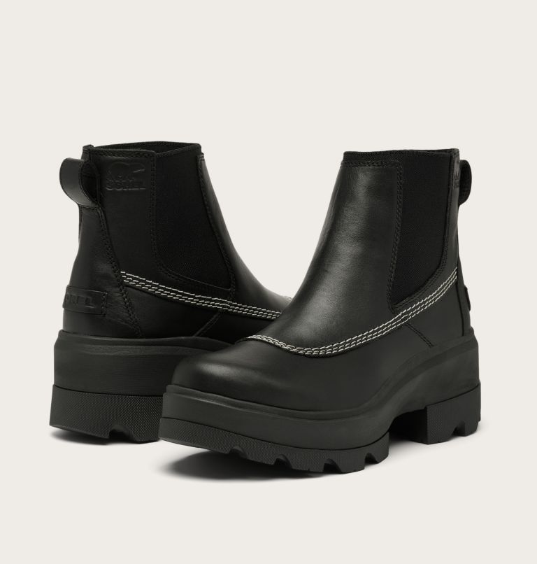 JOAN FRWD Women's Waterproof Chelsea Boot, Color: Black, Bleached Ceramic, image 8
