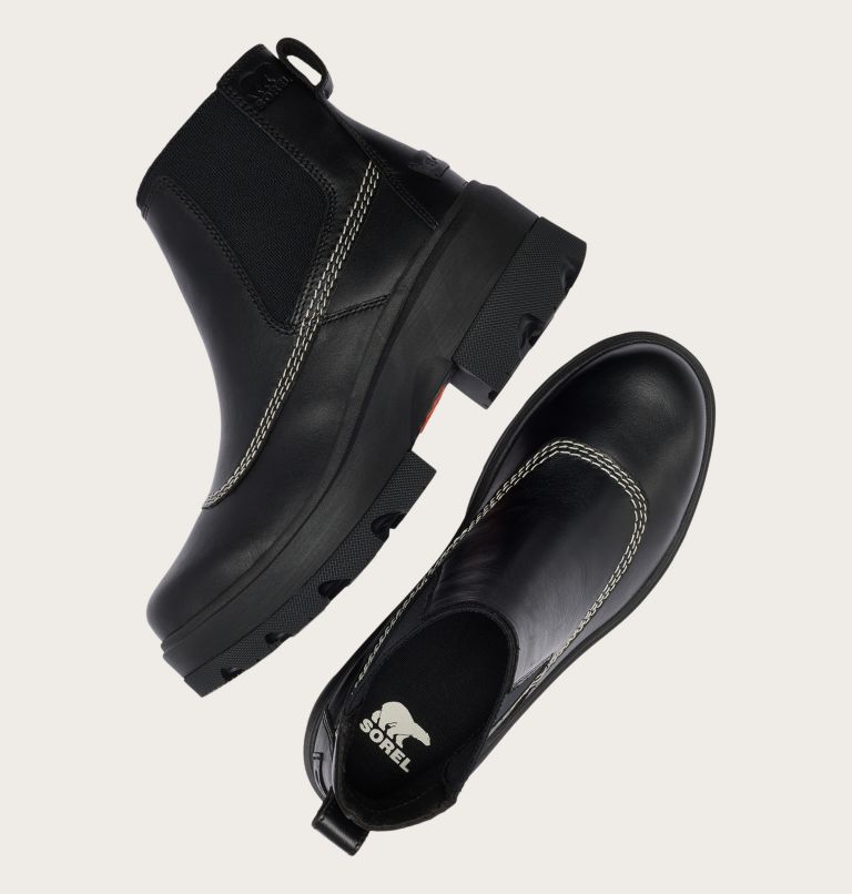 JOAN FRWD Women's Waterproof Chelsea Boot, Color: Black, Bleached Ceramic, image 4
