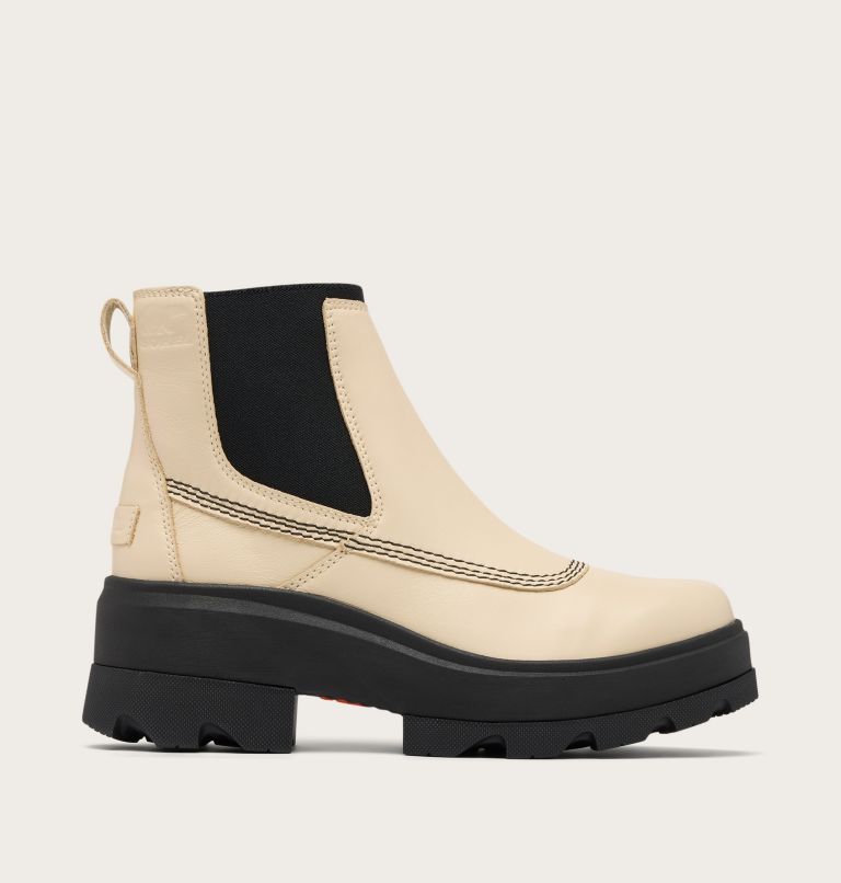 JOAN FRWD Women's Waterproof Chelsea Boot, Color: Bleached Ceramic, Black, image 1