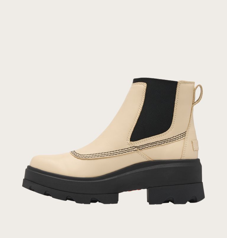 JOAN FRWD Women's Waterproof Chelsea Boot, Color: Bleached Ceramic, Black, image 3