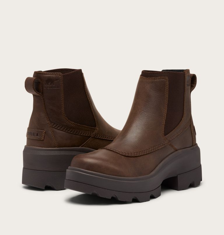 JOAN FRWD Women's Waterproof Chelsea Boot, Color: Tobacco, Blackened Brown, image 8