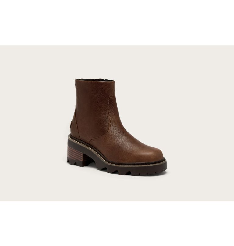 Women's JOAN NOW Zip Bootie, Color: Tobacco, Blackened Brown, image 6