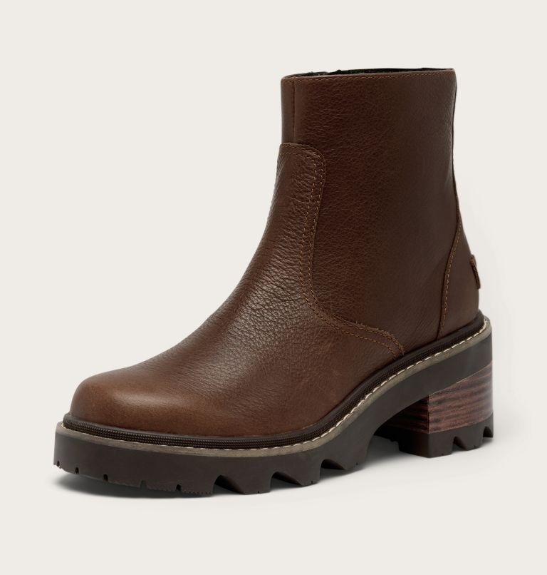 Women's JOAN NOW Zip Bootie, Color: Tobacco, Blackened Brown, image 7