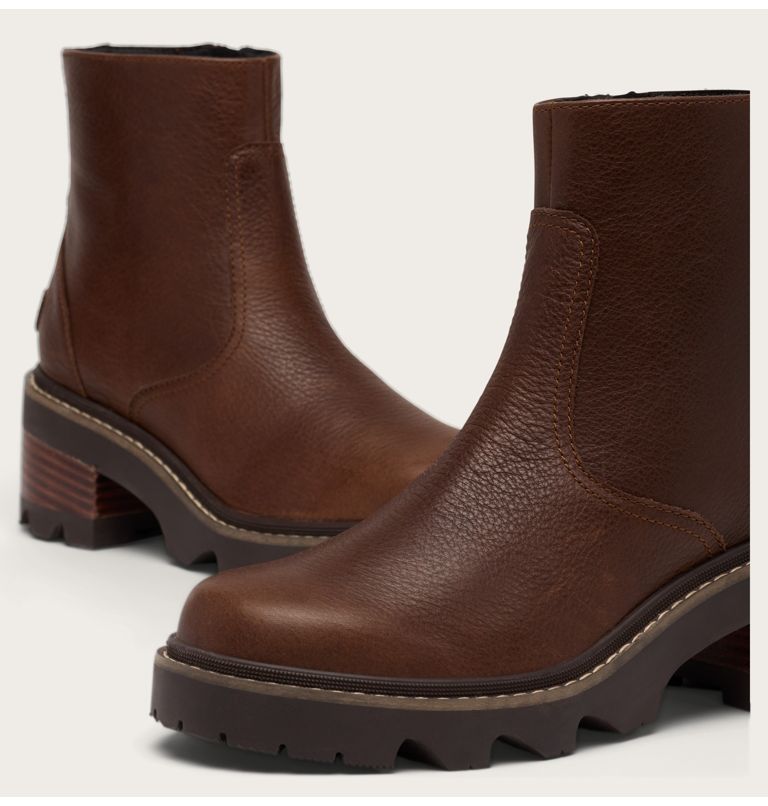Women's JOAN NOW Zip Bootie, Color: Tobacco, Blackened Brown, image 9
