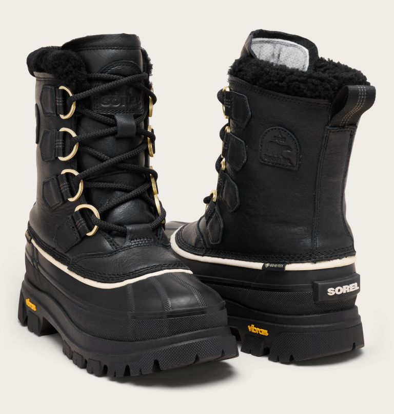 Women's CARIBOU HORIZON GTX Boots, Color: Black, Honey White, image 9