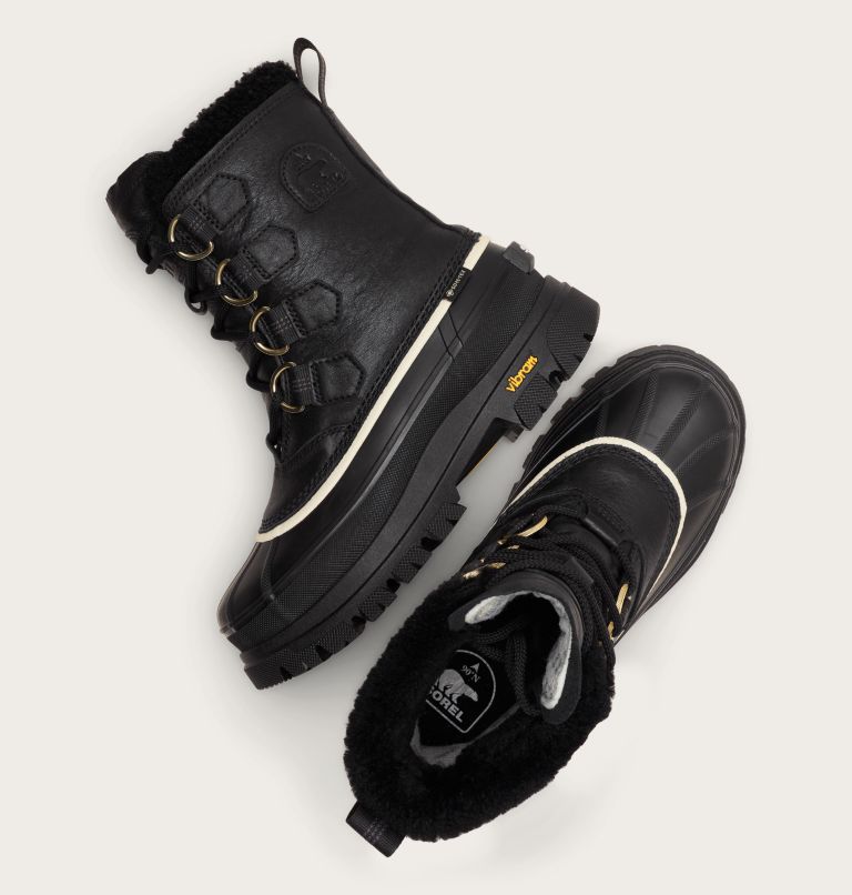 Women's CARIBOU HORIZON GTX Boots, Color: Black, Honey White, image 4