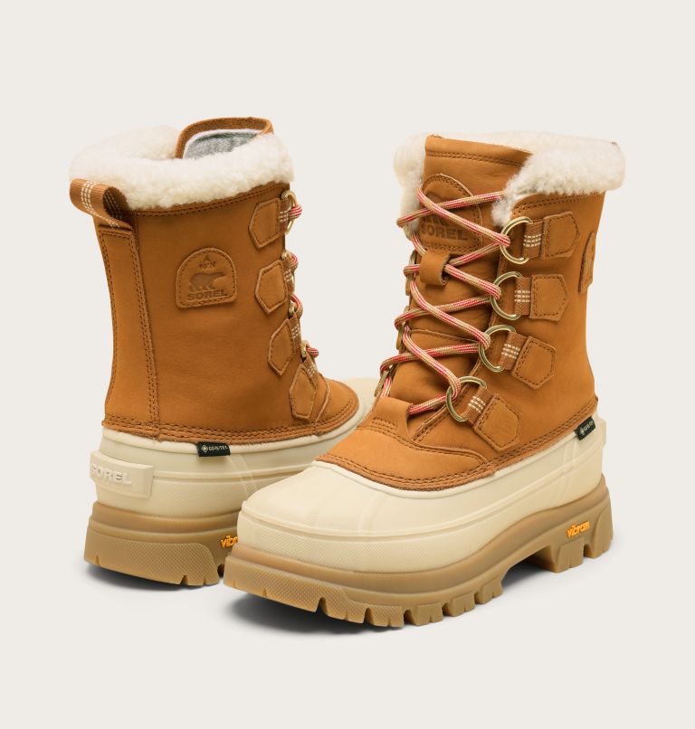 Women's CARIBOU HORIZON GTX Boots, Color: Canyon Gold, Honey White, image 8