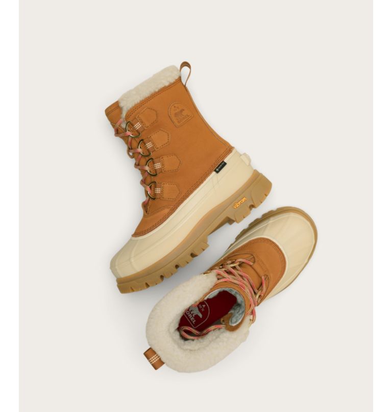 Women's CARIBOU HORIZON GTX Boots, Color: Canyon Gold, Honey White, image 4