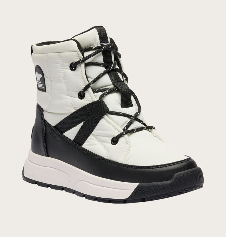 WHITNEY III MID Women's Waterproof Boot, Color: Sea Salt, Black, image 6