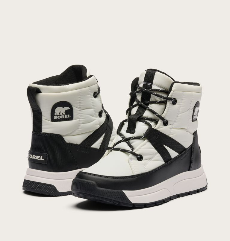 WHITNEY III MID Women's Waterproof Boot, Color: Sea Salt, Black, image 8