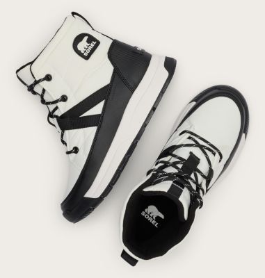 Women's WHITNEY III Mid Waterproof Boots, Color: Sea Salt, Black, image 8