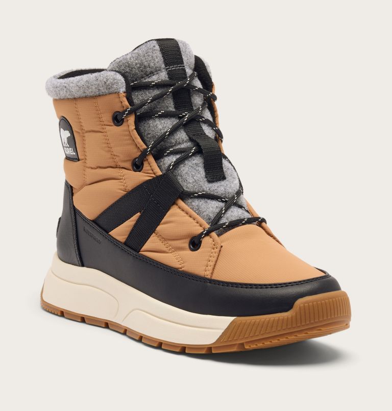 WHITNEY III MID Women's Waterproof Boot, Color: Tawny Buff, Black, image 6