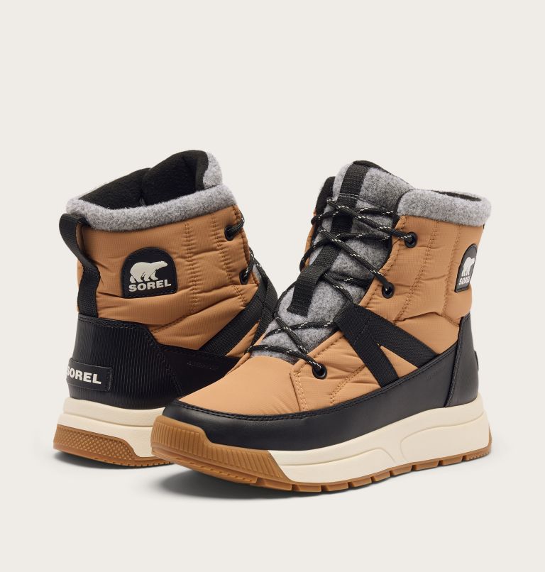 WHITNEY III MID Women's Waterproof Boot, Color: Tawny Buff, Black, image 8