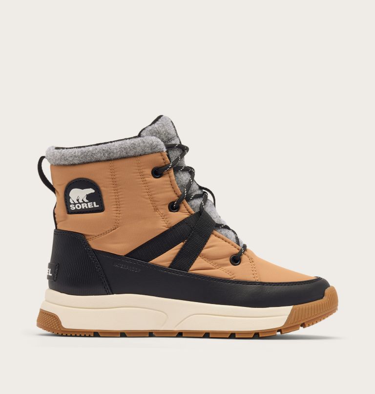 WHITNEY III MID Women's Waterproof Boot, Color: Tawny Buff, Black, image 1