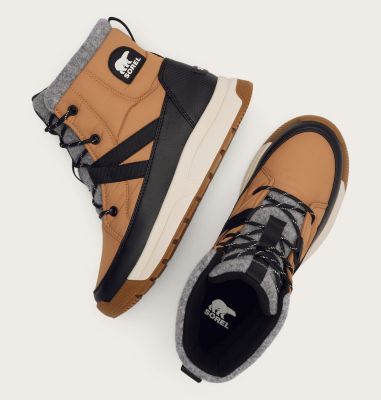 Women's WHITNEY III Mid Waterproof Boots, Color: Tawny Buff, Black, image 12